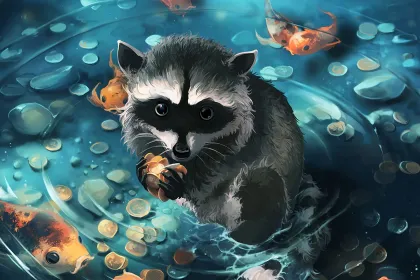 Raccoon jigsaw puzzle