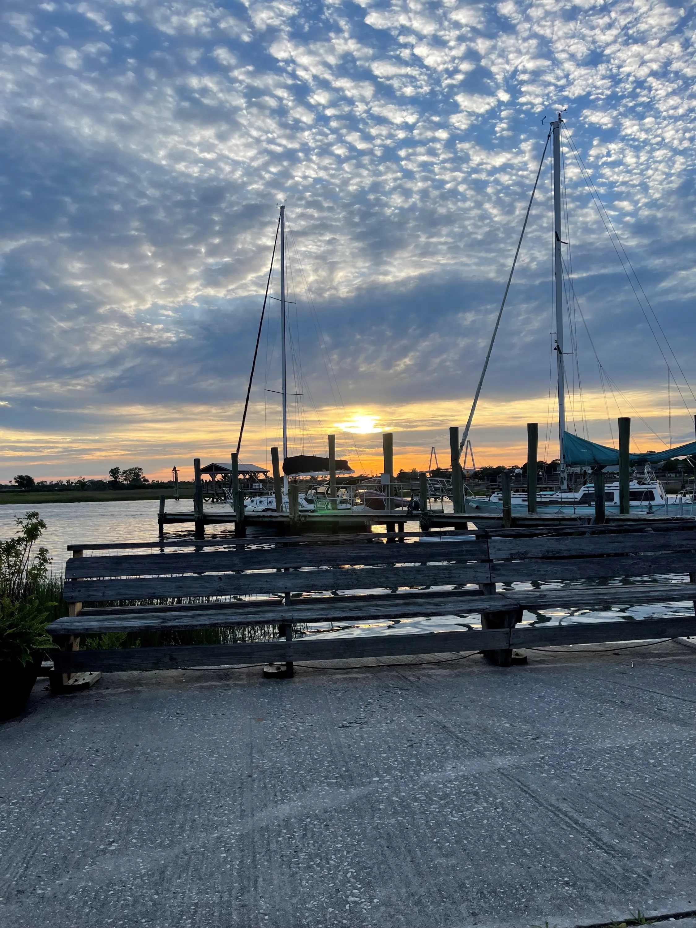 Charleston, SC-Sunset on the Harbour
