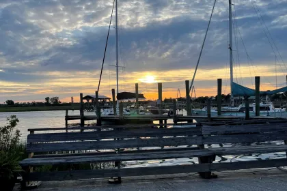 Charleston, SC-Sunset on the Harbour jigsaw puzzle