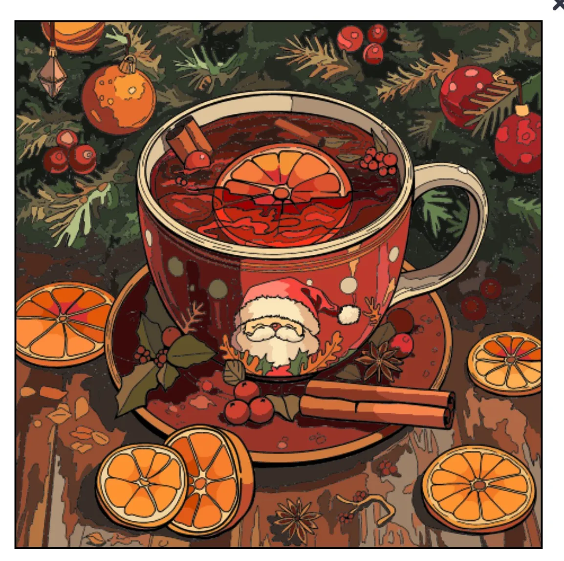 Christmas Spiced Cider- Happy Color