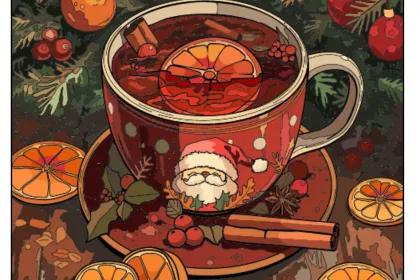 Christmas Spiced Cider- Happy Color jigsaw puzzle