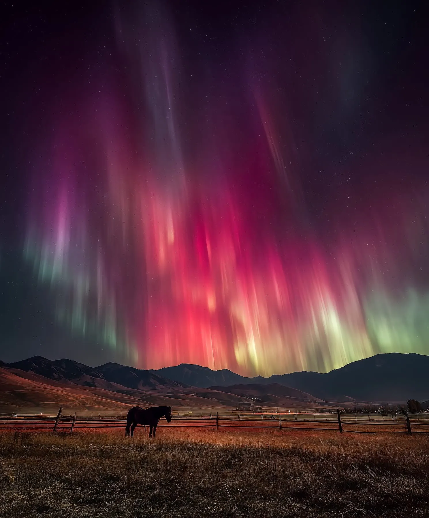 Aurora lights-Montana