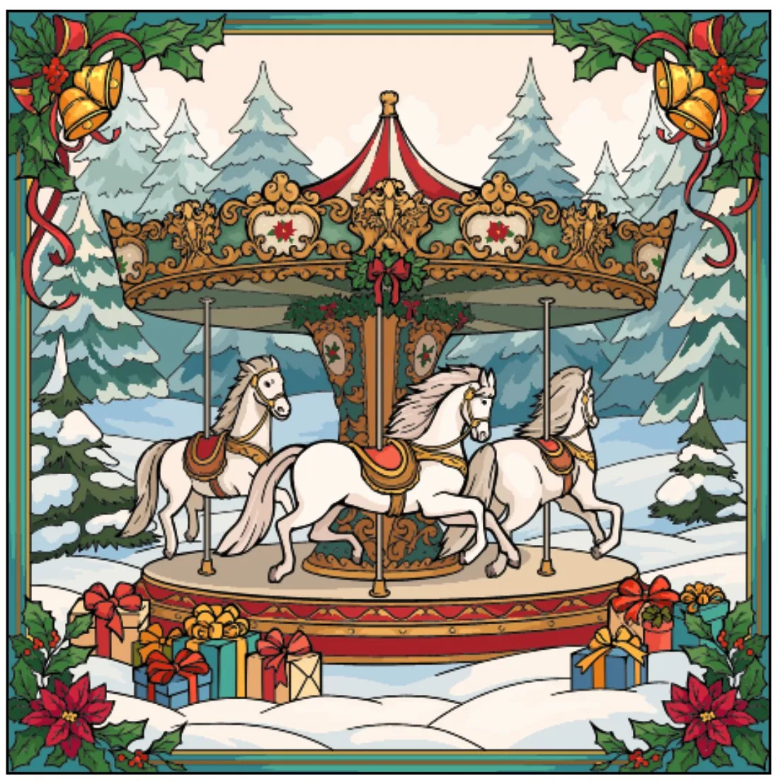 Christmas Carousel- Happy Color