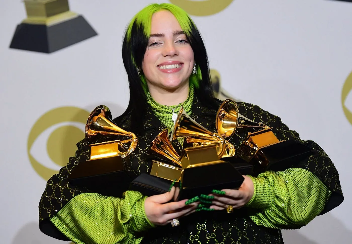 Billie at grammys