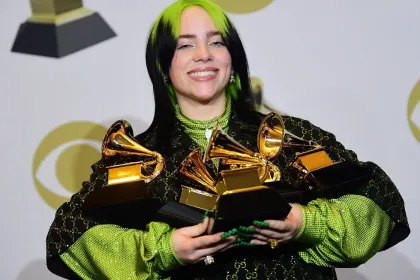 Billie at grammys jigsaw puzzle