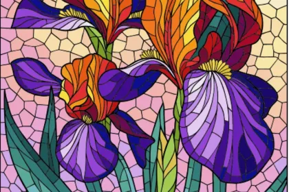 Iris-Happy Color jigsaw puzzle