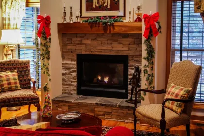 Holiday Fireplace Scene jigsaw puzzle