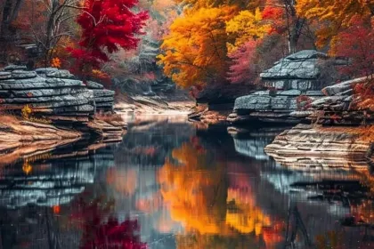 Fall Reflective Pool jigsaw puzzle jigsaw puzzle