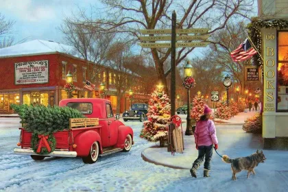Main Street Christmas jigsaw puzzle