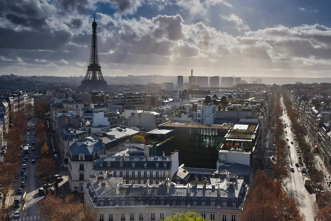 Paris Skyline with Eiffel Tower