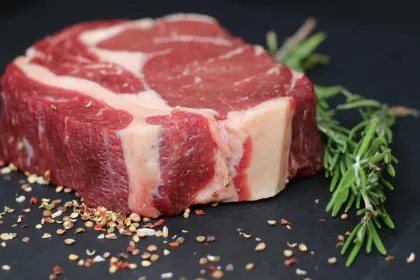 Jigsaw puzzle of Steak with herbs and spices