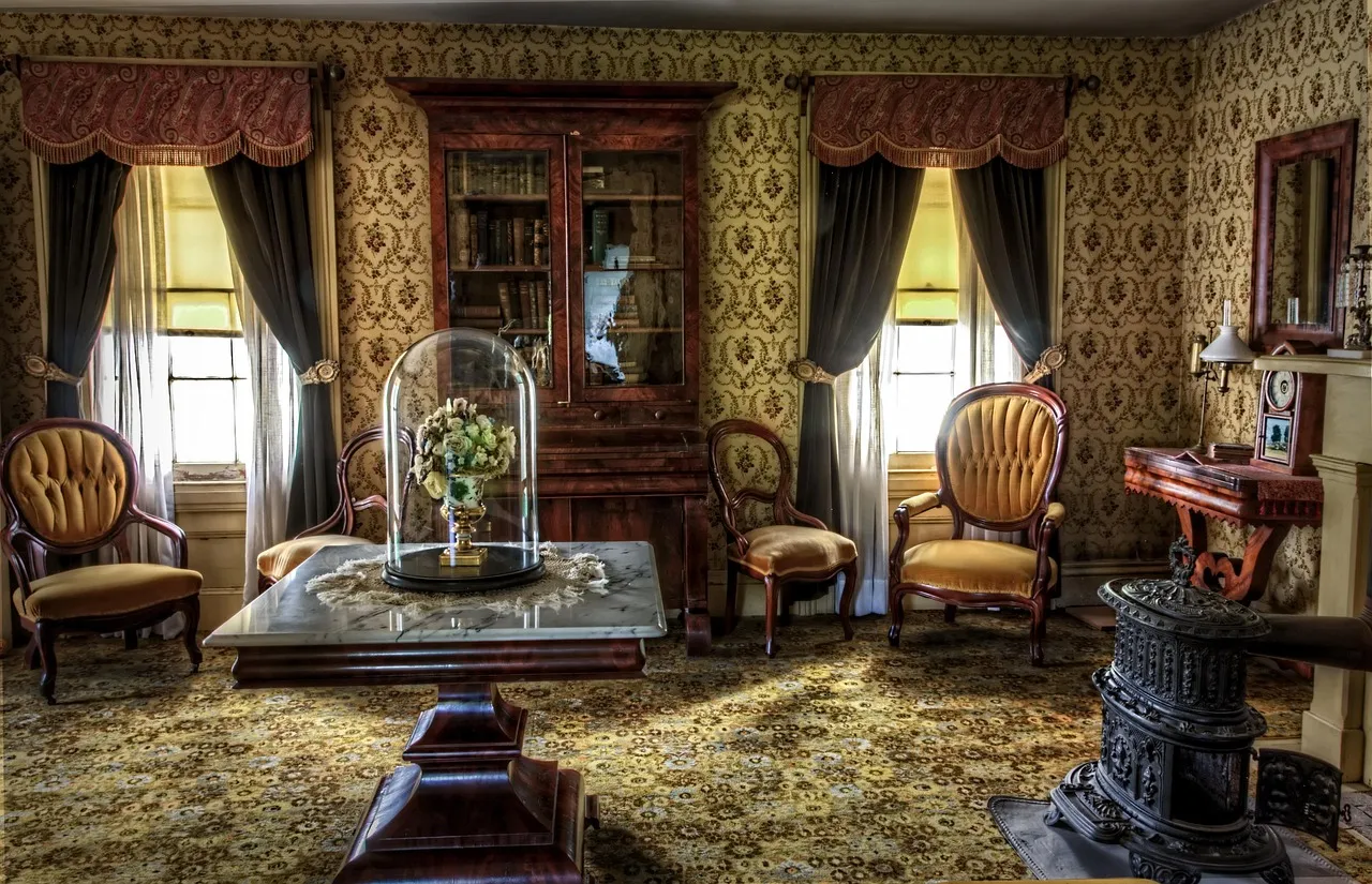 Victorian Living Room Scene