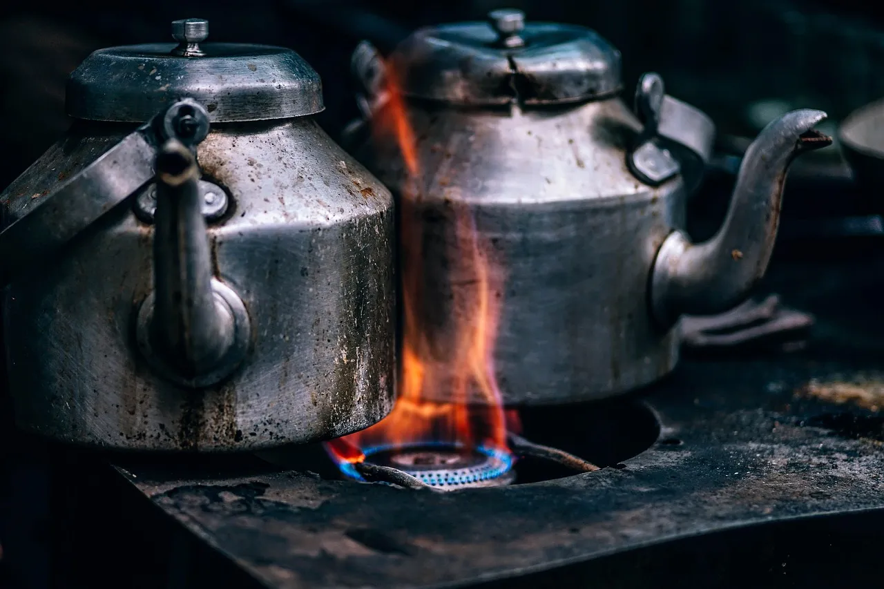 Cooking Kettles on Fire