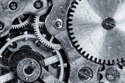 Jigsaw puzzle of Mechanical Gears Close-Up