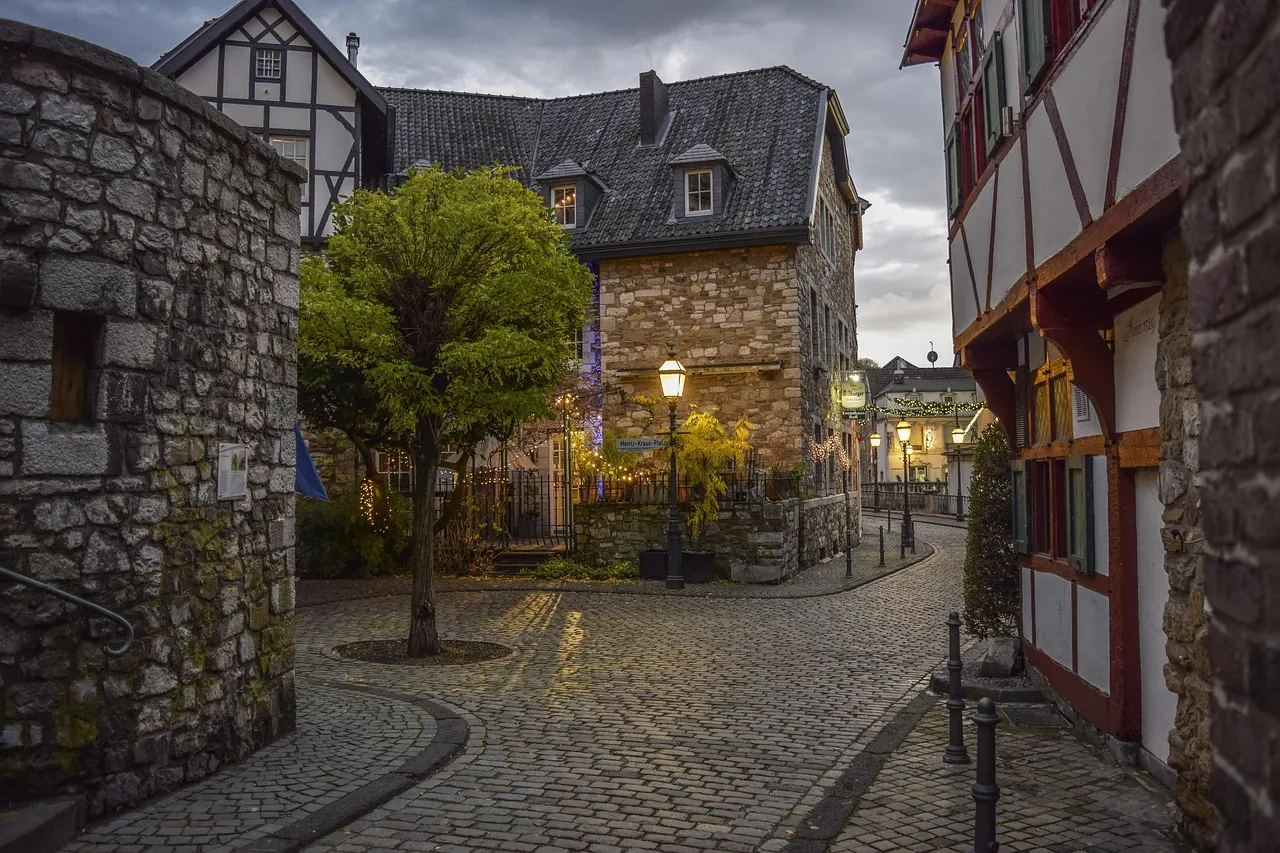 Cobbled Street in Old Town