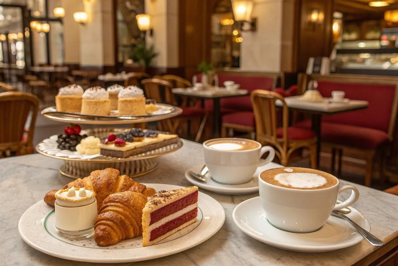 Coffee and Pastries Display
