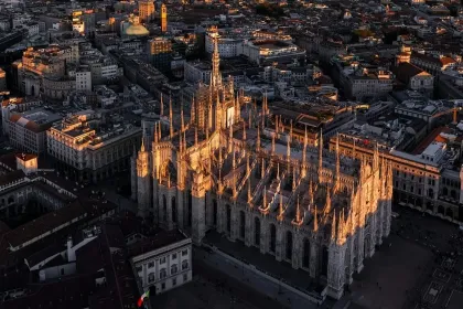 Sunlit Cathedral at Dusk jigsaw puzzle