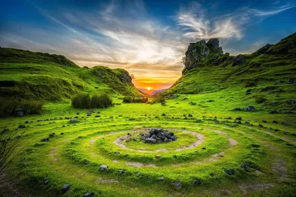 Mystic Circle at Sunset jigsaw puzzle