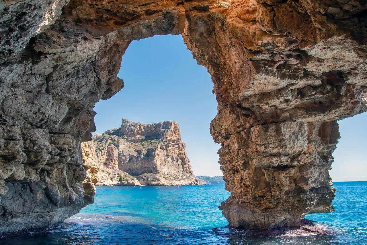 Rock Arch Overlooking Ocean
