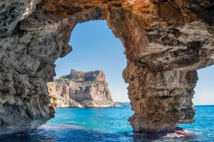 Rock Arch Overlooking Ocean jigsaw puzzle