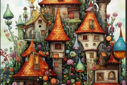 Whimsical Village jigsaw puzzle