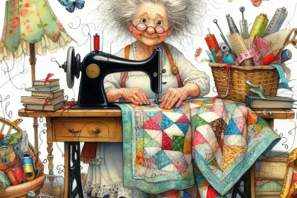 The Quilter jigsaw puzzle