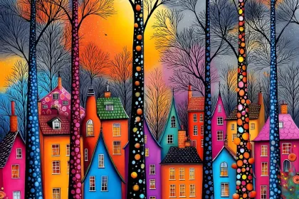 Colorful Village jigsaw puzzle