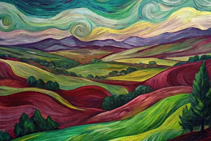 Colorful Hills jigsaw puzzle
