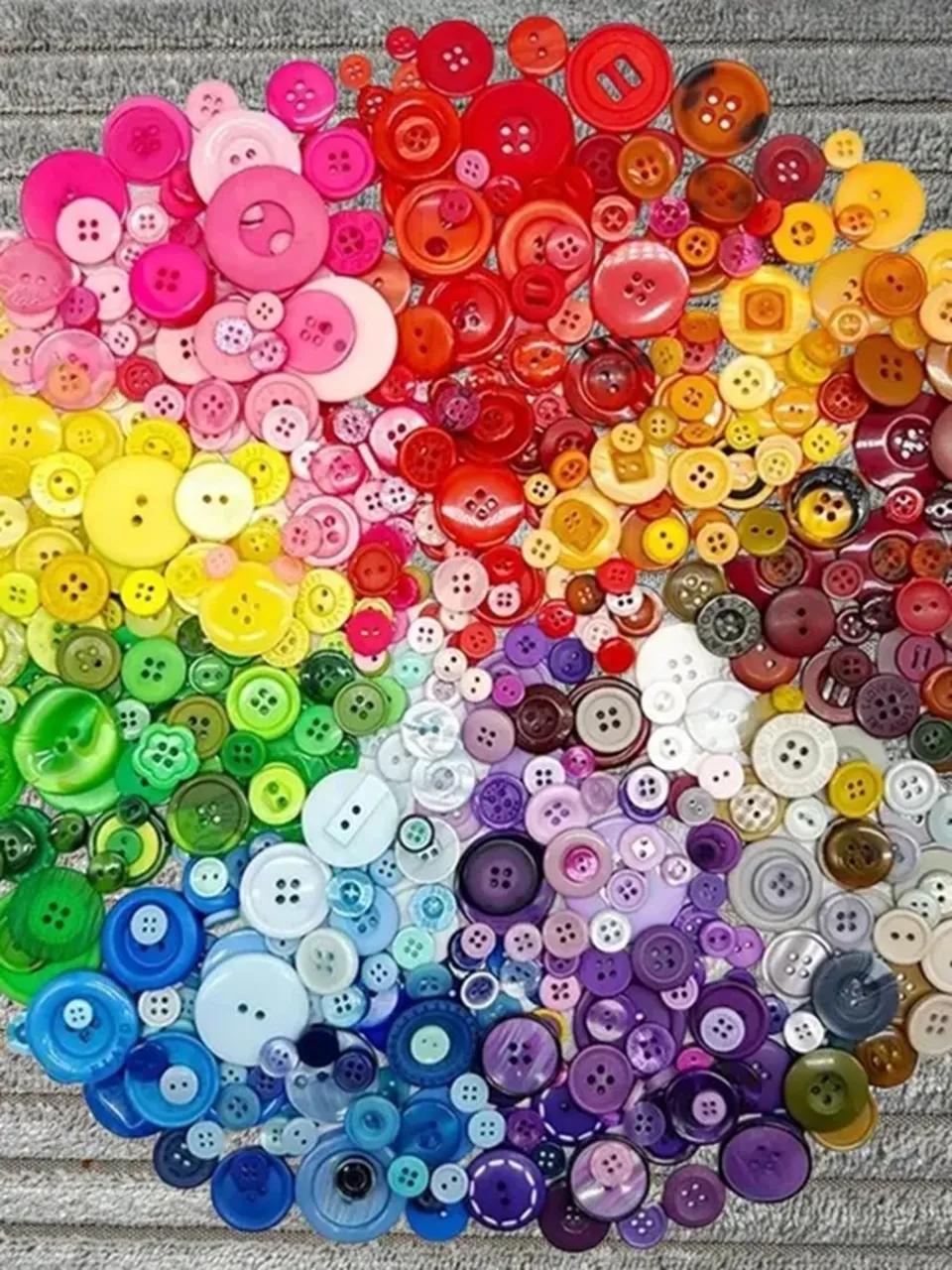 Rainbow Button Mix