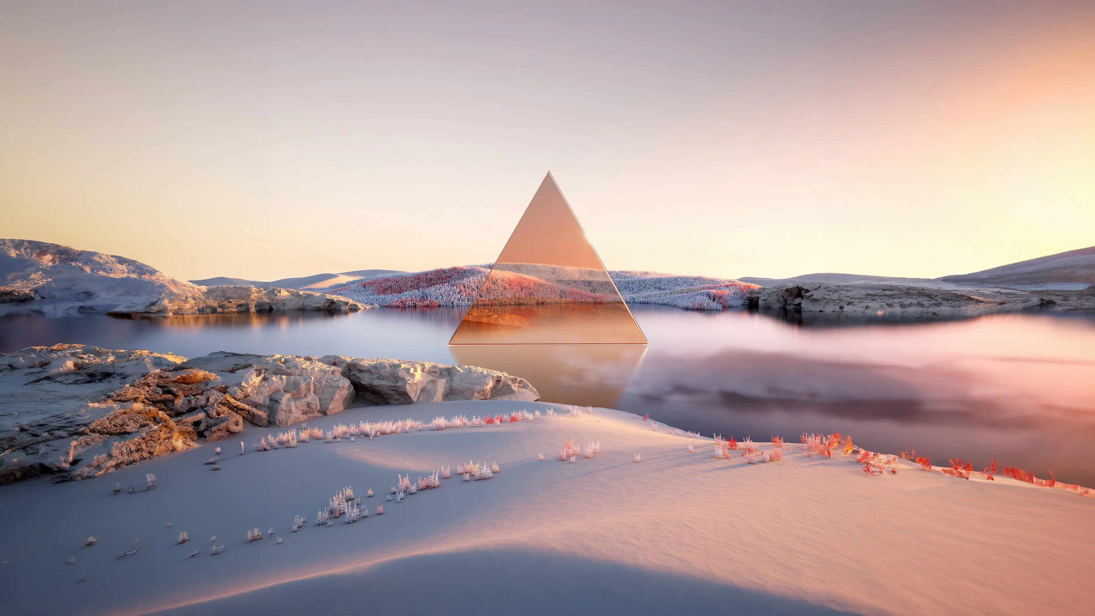 Pyramdis sunset
