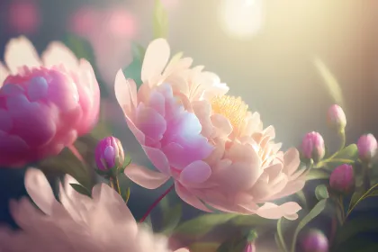 Peony flower jigsaw puzzle