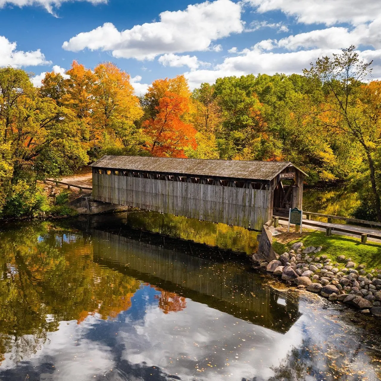 Covered Bridge in Michigan