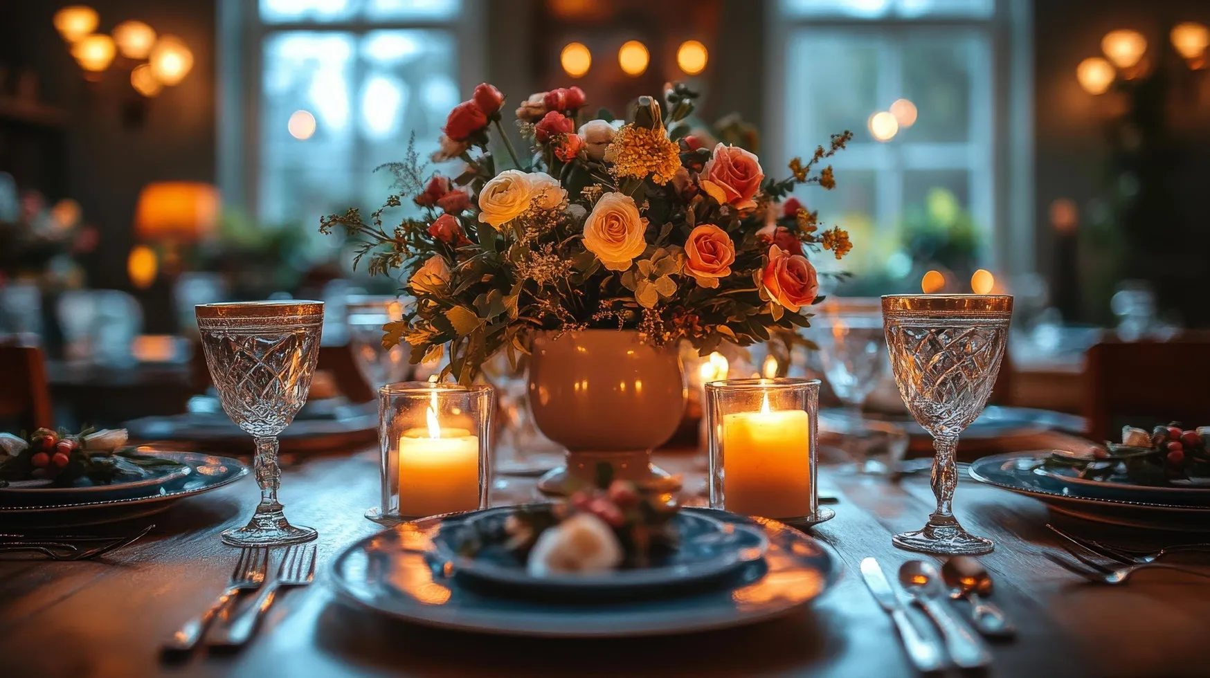 Candlelight Dinner Setting