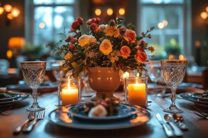 Candlelight Dinner Setting jigsaw puzzle