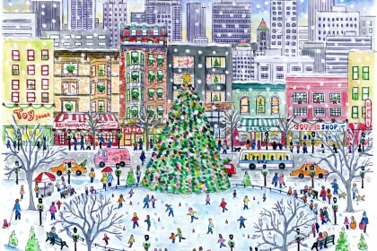 xmas plaza jigsaw puzzle