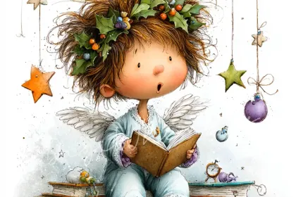 Christmas Angel Sings jigsaw puzzle jigsaw puzzle