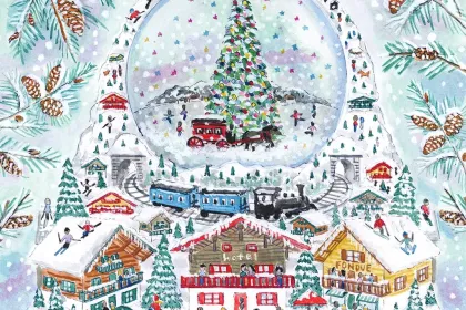 christmas snow globe jigsaw puzzle
