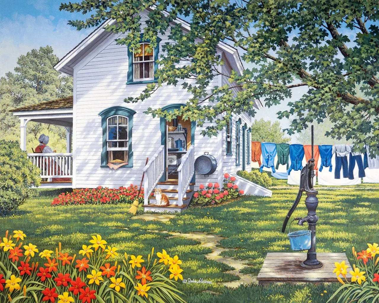 Sitting on the Porch