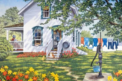 Sitting on the Porch jigsaw puzzle