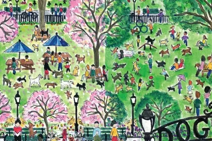 a dog in the big city jigsaw puzzle