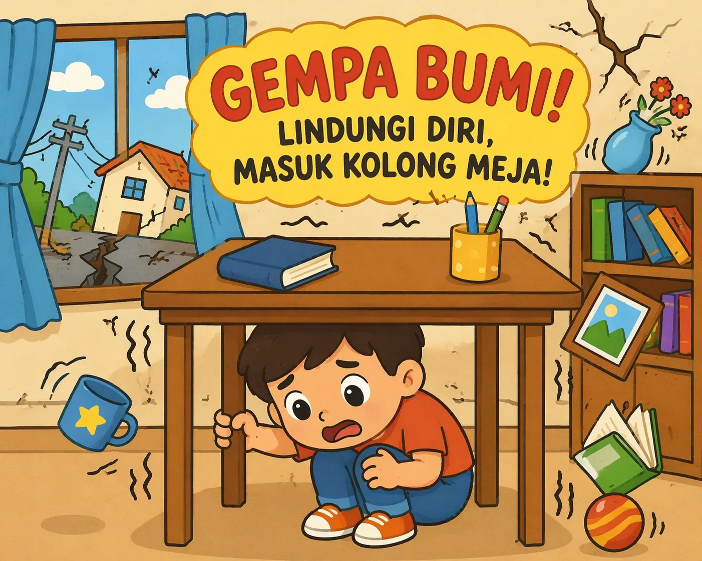 Ayo Susun Gambar Gempa!”