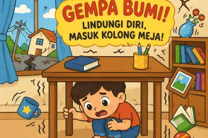 Ayo Susun Gambar Gempa!” jigsaw puzzle