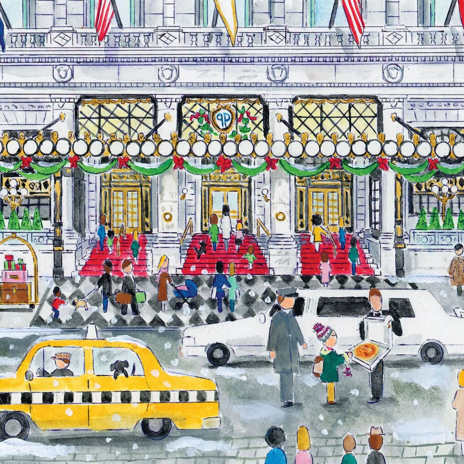 Kevin has pizza in the limo