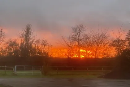 Winter sunset jigsaw puzzle