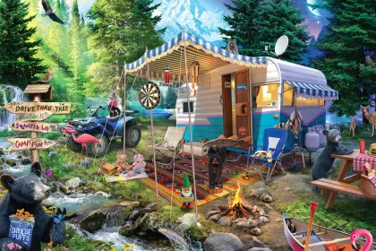 Night & Day: Mountain Retreat jigsaw puzzle