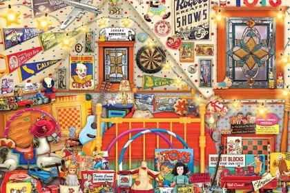 Vintage 50's Toy Room jigsaw puzzle