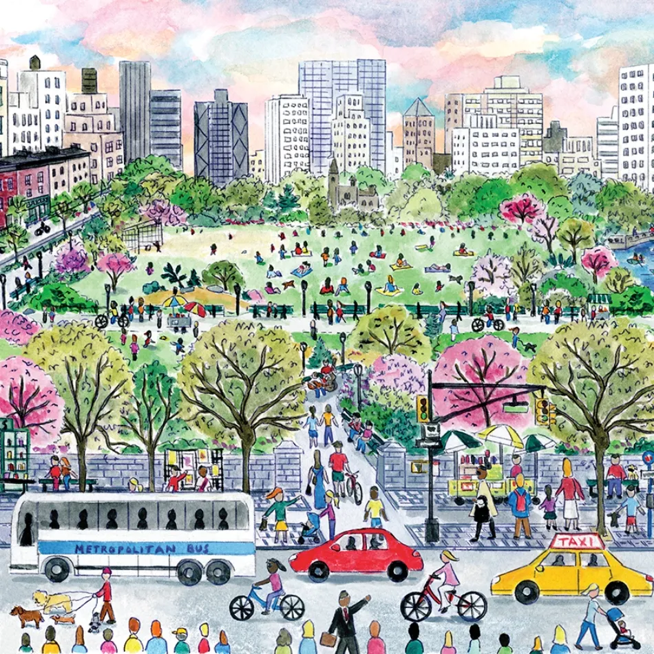 the city Spring-ing to life