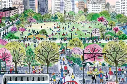 the city Spring-ing to life jigsaw puzzle