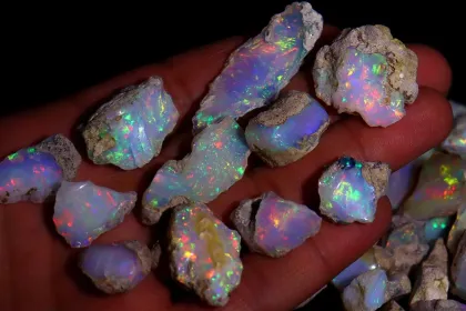 Ethiopian Opal Rough Cut jigsaw puzzle