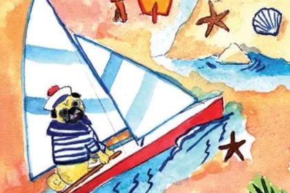 beachy dog days jigsaw puzzle